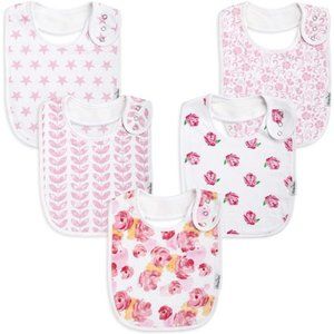 Organic Cotton Toddler Bibs,Extra Large Drooling Bibs,Teething Bibs,Feeding Bibs